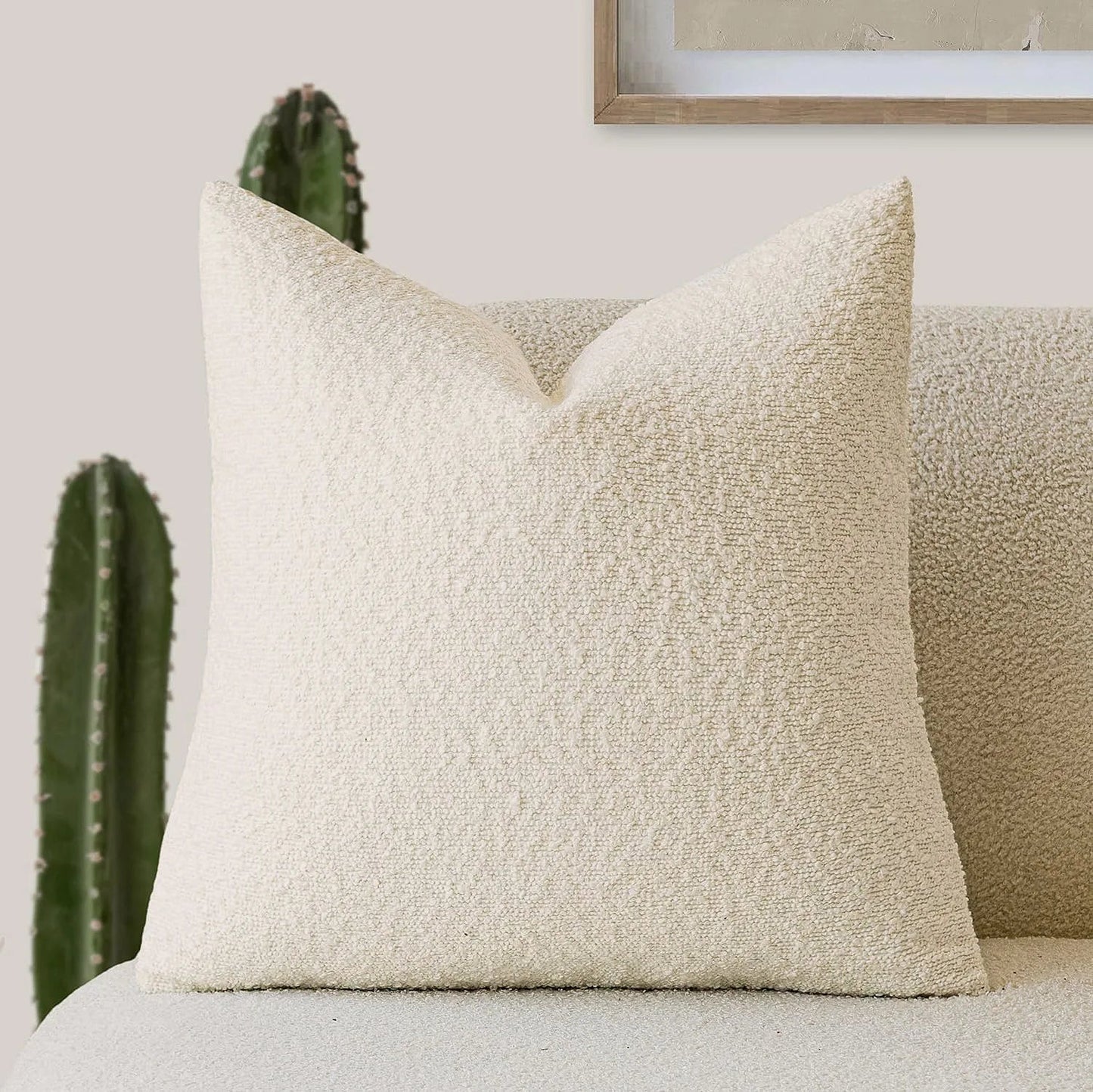 Stylish Textured Bouclé Cushion Covers - 12 Colours