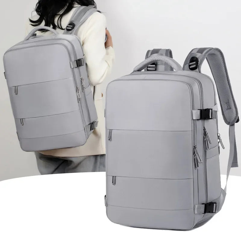Mummy Nappy Backpack – Large Capacity Waterproof Diaper Bag with Shoe Storage & Multi-Layer Design