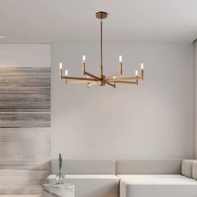 Modern Industrial 6 & 8-Light Pendant Chandelier - 2 Sizes