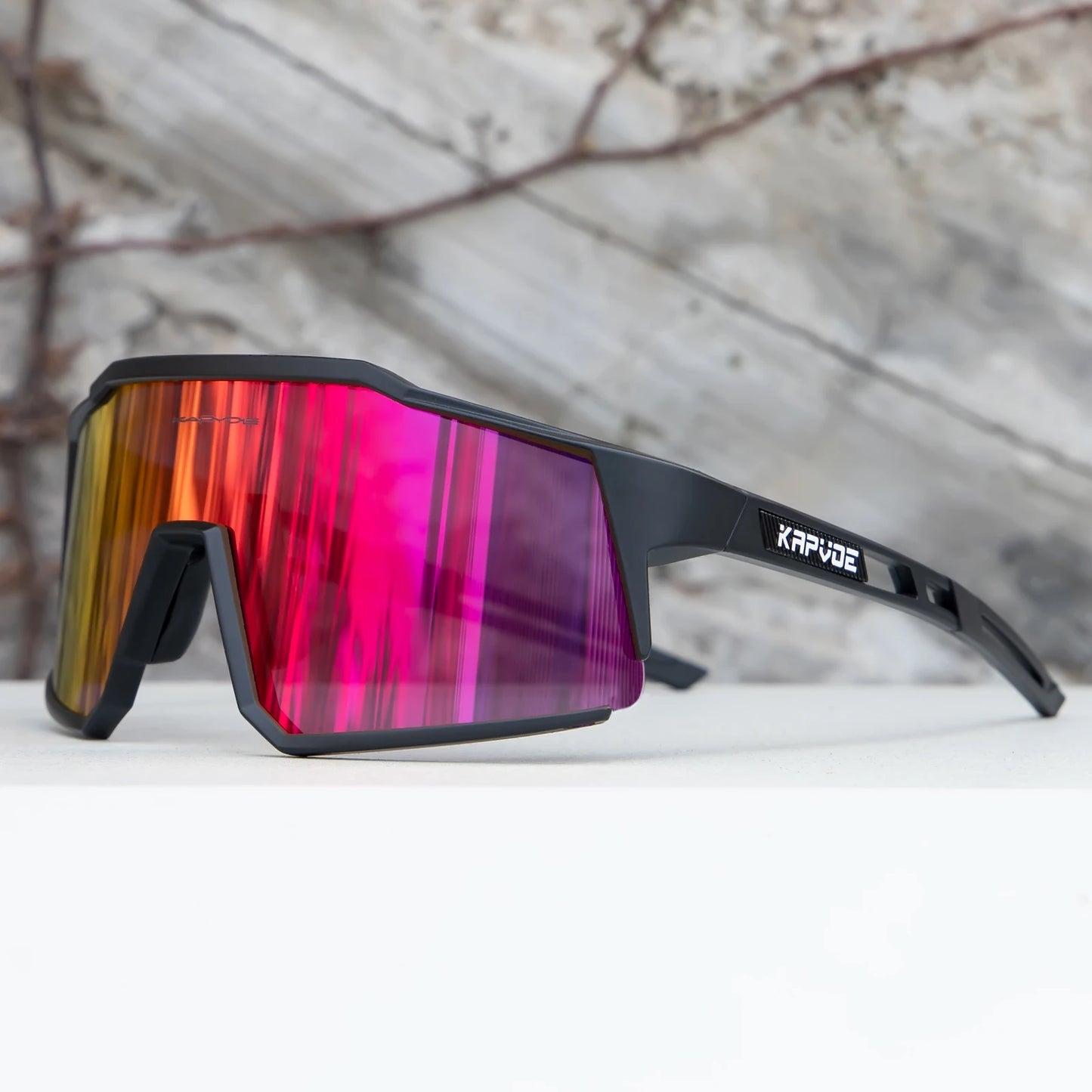 Kapvoe Men’s Cycling Glasses – UV400 Sports Sunglasses for Road & MTB Riding