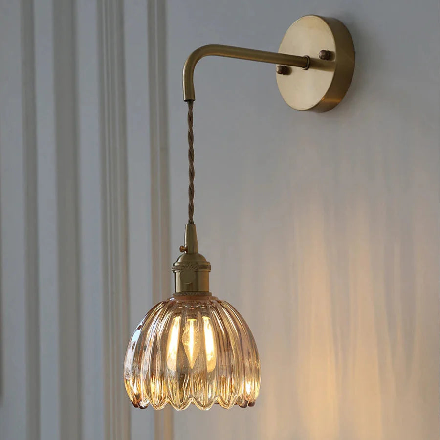 Modern Minimalist Glass Creative Petal-Shaped Hanging & Flush Wall Light - 6 Colours