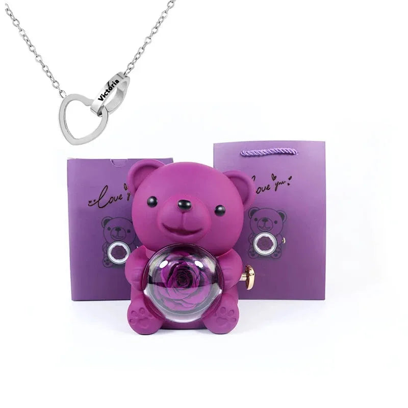 Teddy Bear Rose Gift Set