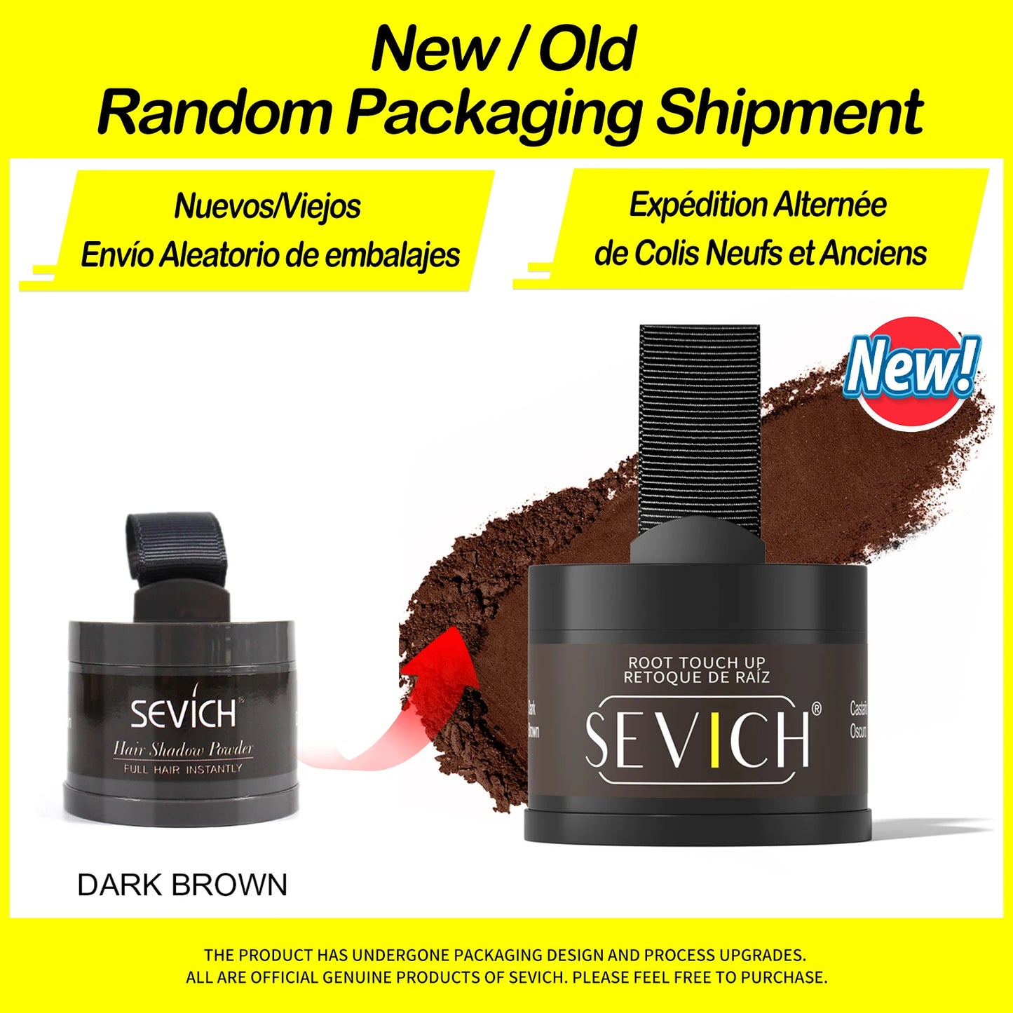 Sevich Hairline Powder – 4g Hair Concealer Shadow for Natural Hairline & Thinning Hair Coverage (Unisex)