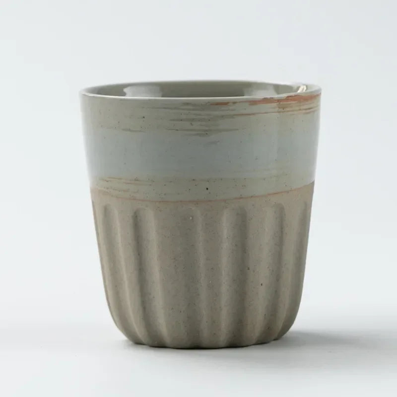 Set of 2, 4 & 6 Premium Stoneware Ceramic Coffee Tumbler Mugs - 5 Colours