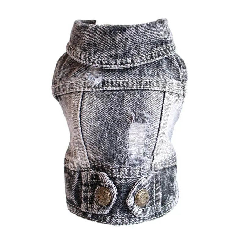 Cool Dog Denim Jacket – Fashion Pet Coat for Small & Medium Dogs