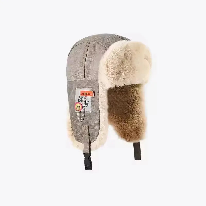 Winter Bomber Hat – Unisex Thick Fur Ushanka with Earflaps, Windproof Russian Ski Cap for Men & Women