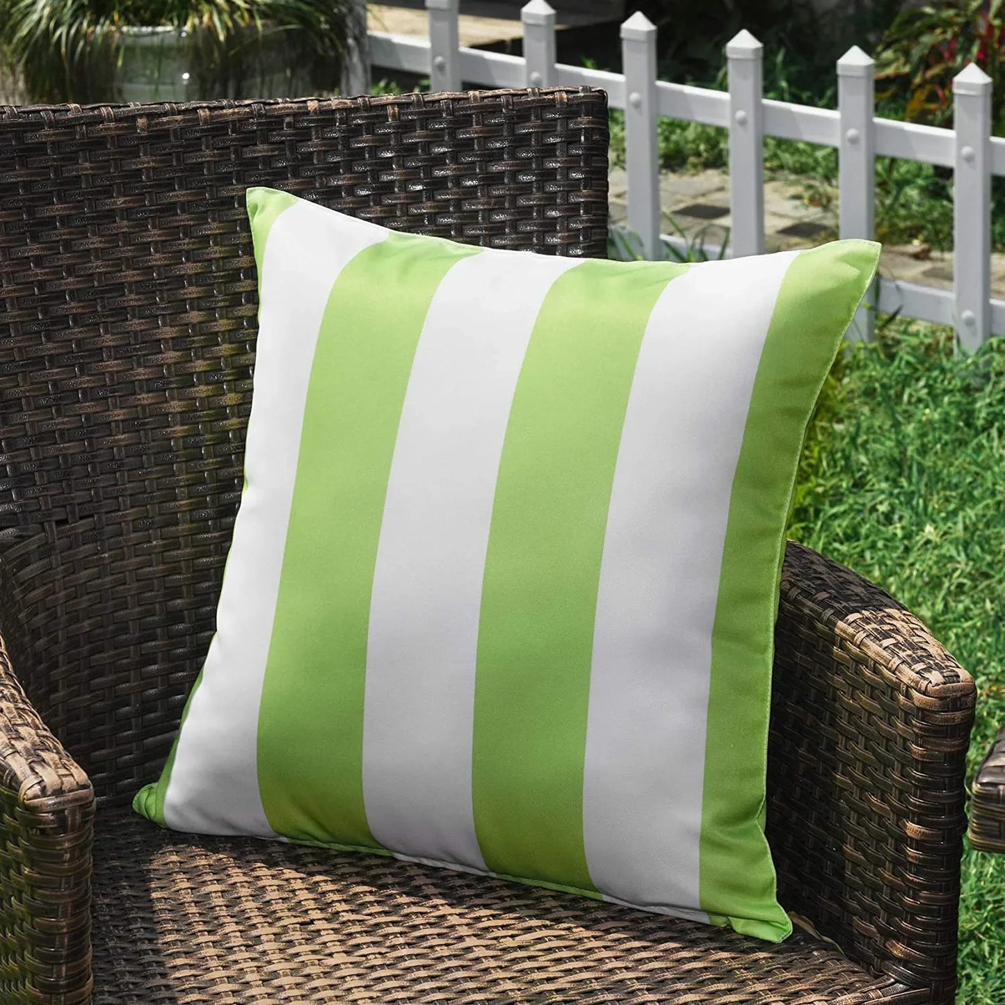 Outdoor Waterproof Decorative Striped Cushion Covers - Various Colours