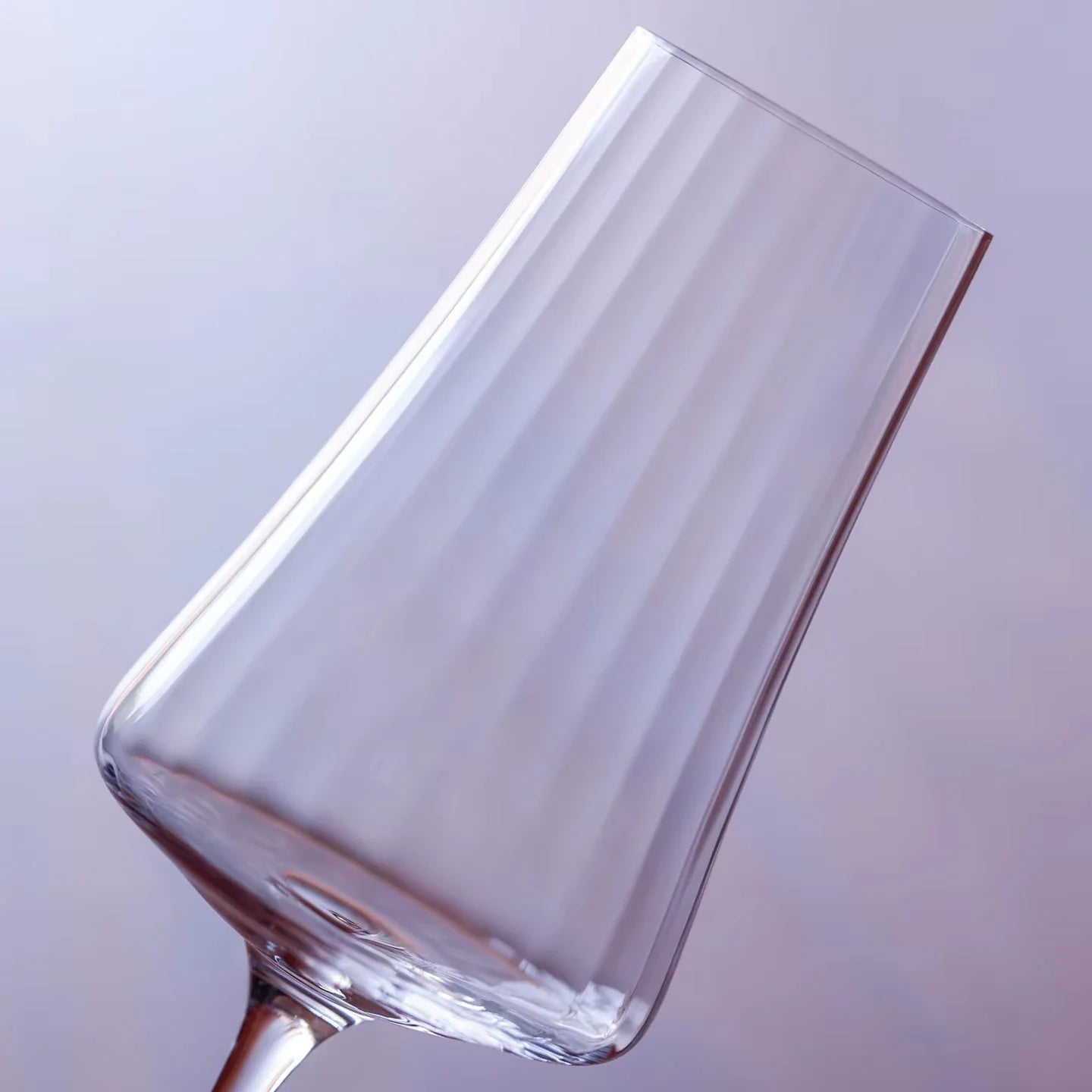 Sets of 2, 4 & 6 Handmade Sky Ripple Crystal Wine & Champagne Glasses - 5 Styles