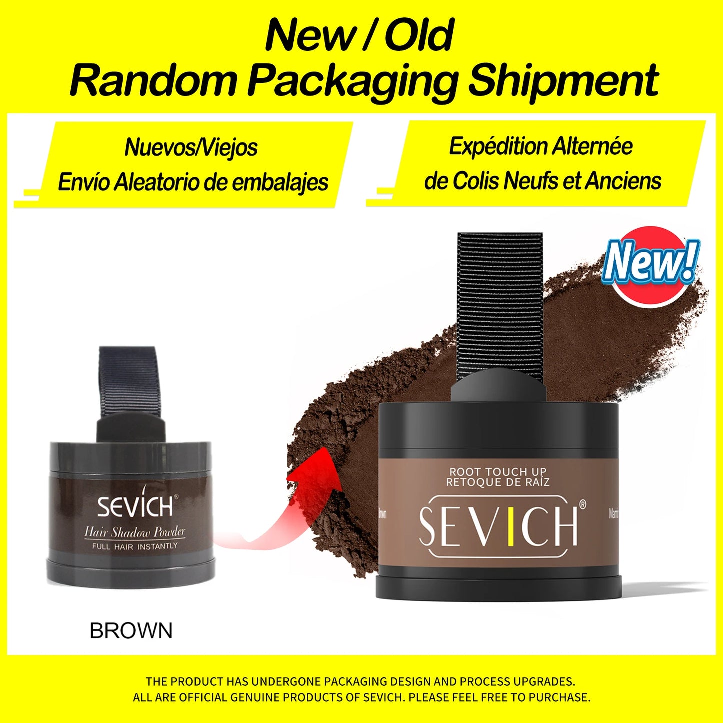 Sevich Hairline Powder – 4g Hair Concealer Shadow for Natural Hairline & Thinning Hair Coverage (Unisex)