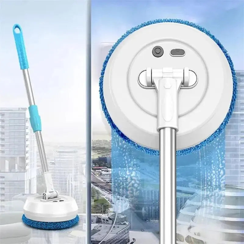 Wireless Electric Spin Mop – 2-in-1 Automatic Wet & Dry Floor Cleaner for Home, Car & Windows