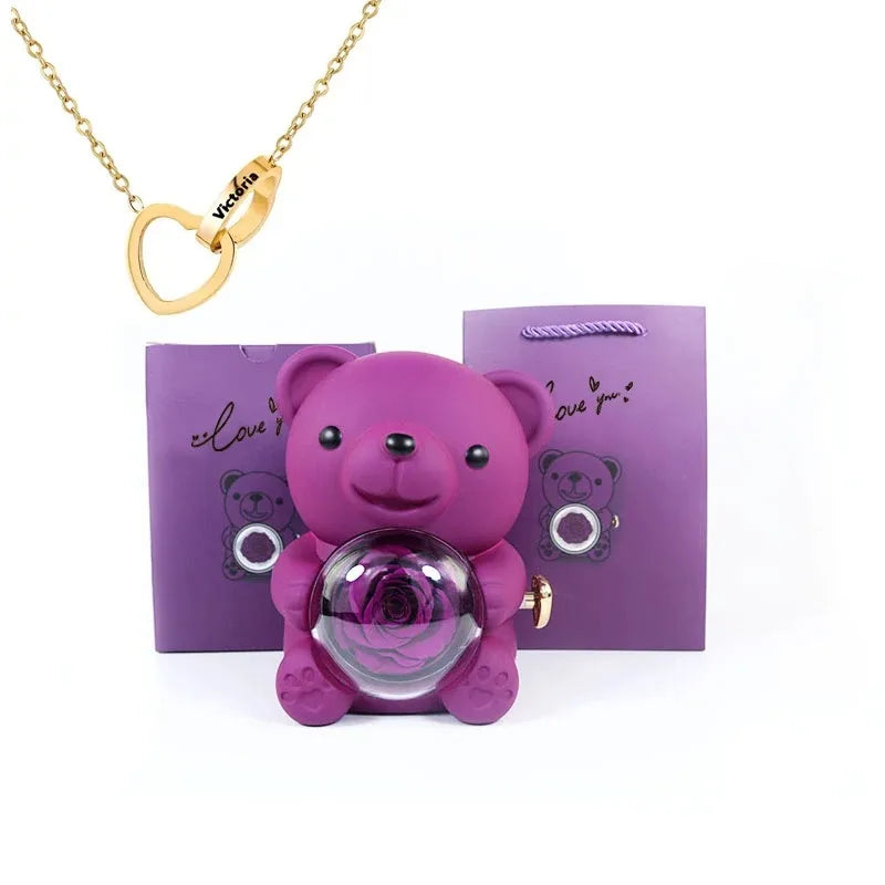 Teddy Bear Rose Gift Set