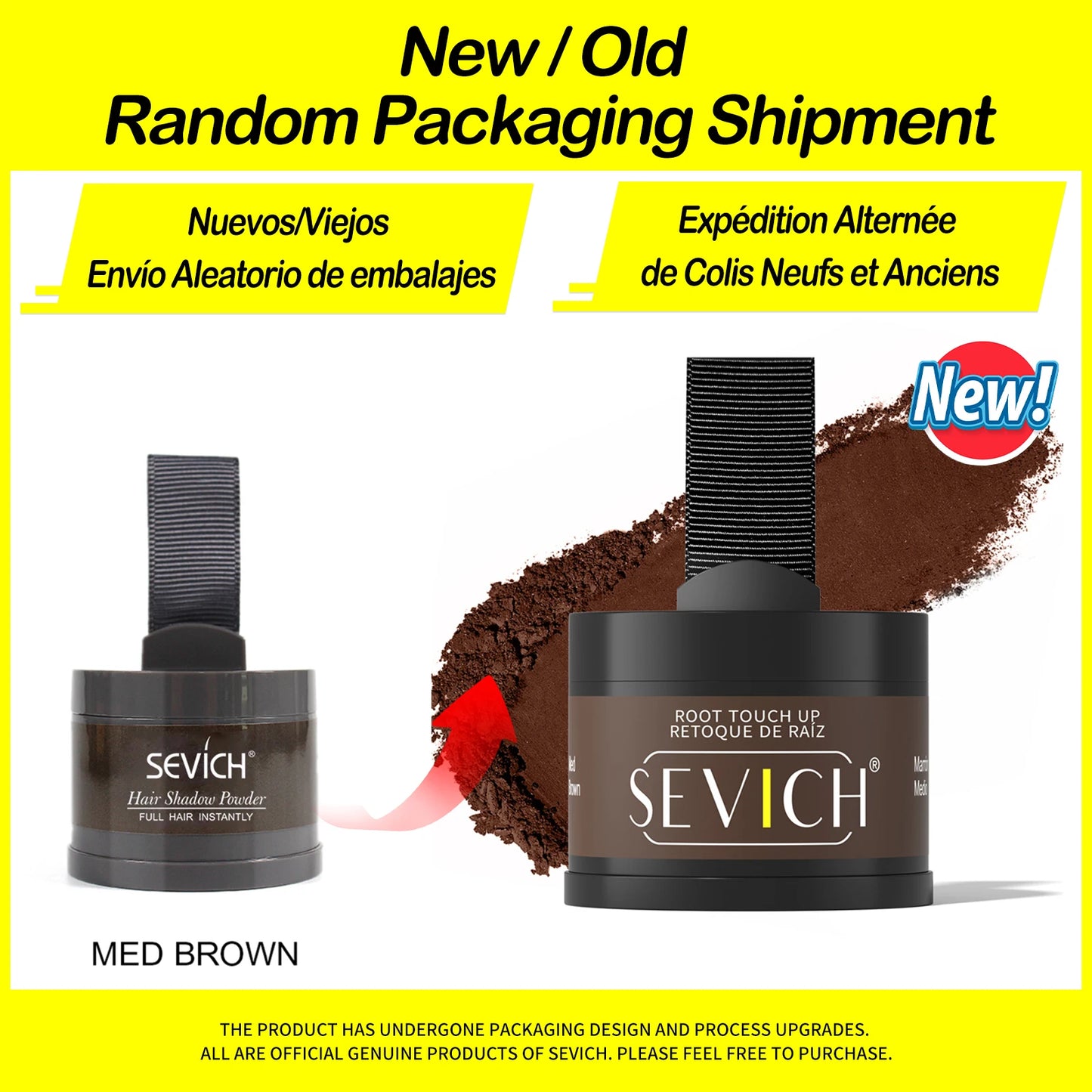 Sevich Hairline Powder – 4g Hair Concealer Shadow for Natural Hairline & Thinning Hair Coverage (Unisex)