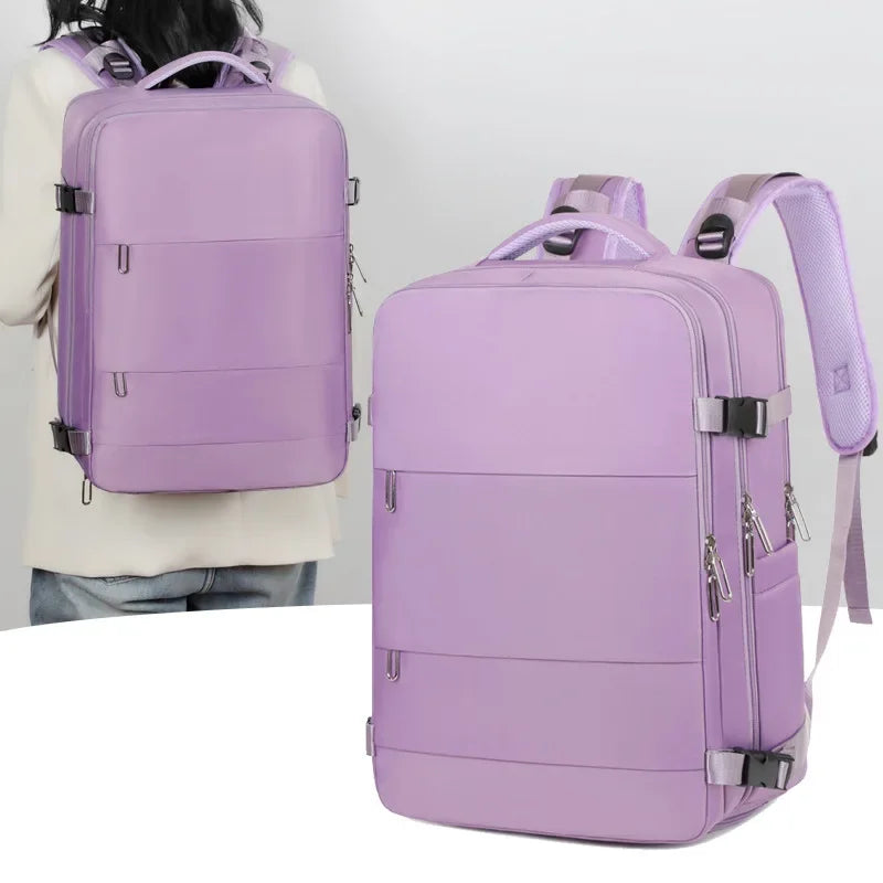 Mummy Nappy Backpack – Large Capacity Waterproof Diaper Bag with Shoe Storage & Multi-Layer Design