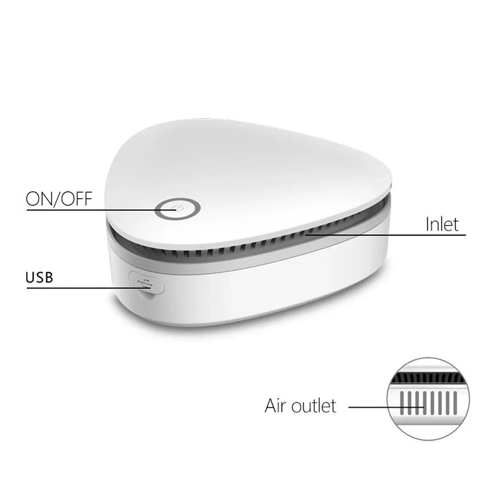 Mini Ozone Air Purifier – Portable Sterilizer & Deodorizer for Fridge, Car & Home