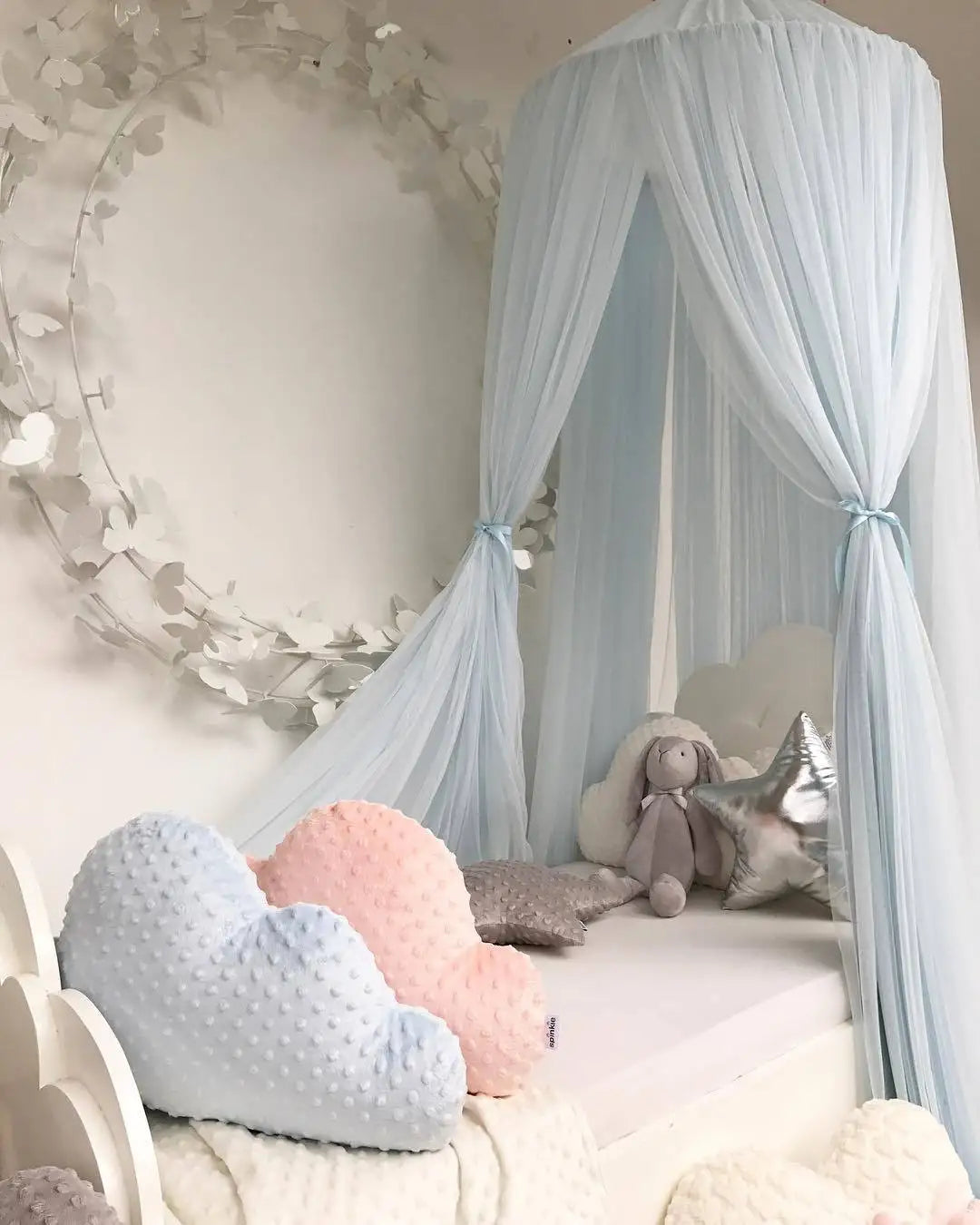 Baby Bed Canopy Mosquito Net – Hanging Crib Tulle Curtains for Nursery & Children’s Room Decor