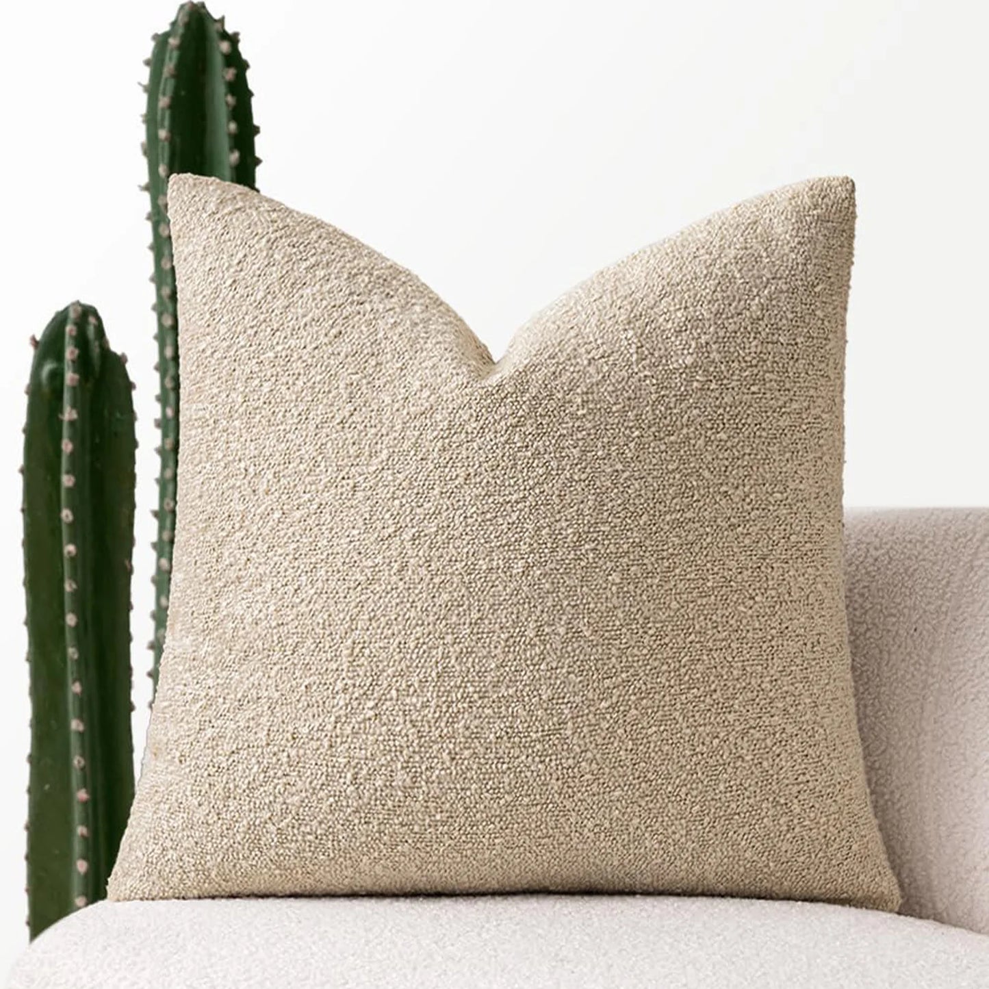 Stylish Textured Bouclé Cushion Covers - 12 Colours