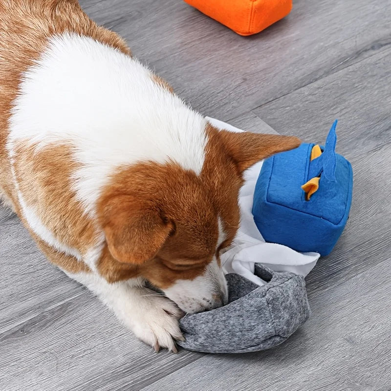 Plush Dog Snuffle Toy – Interactive Chew & Slow Feeding Toy for Small & Medium Dogs