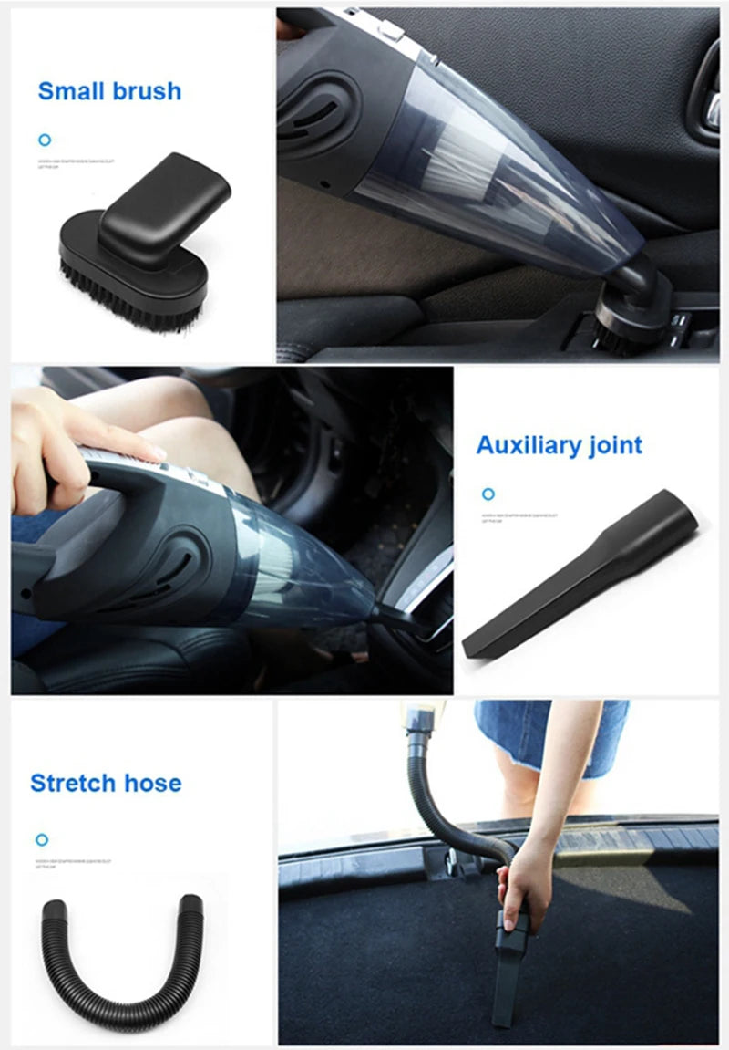 Wireless Handheld Vacuum Cleaner – Powerful Cyclone Suction, Rechargeable for Car & Home