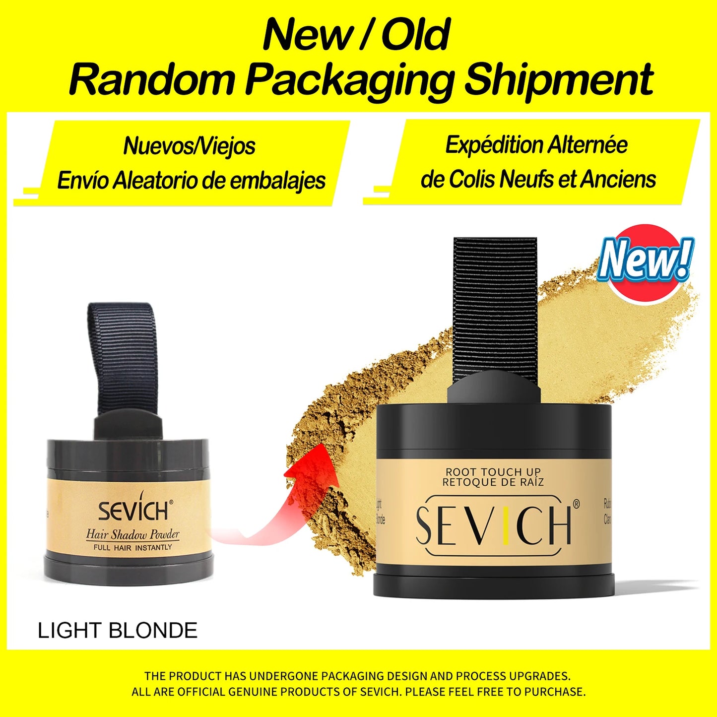 Sevich Hairline Powder – 4g Hair Concealer Shadow for Natural Hairline & Thinning Hair Coverage (Unisex)