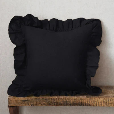 Soft Ruffled Pure Linen Cushion & Pillowcase Covers - 11 Colours