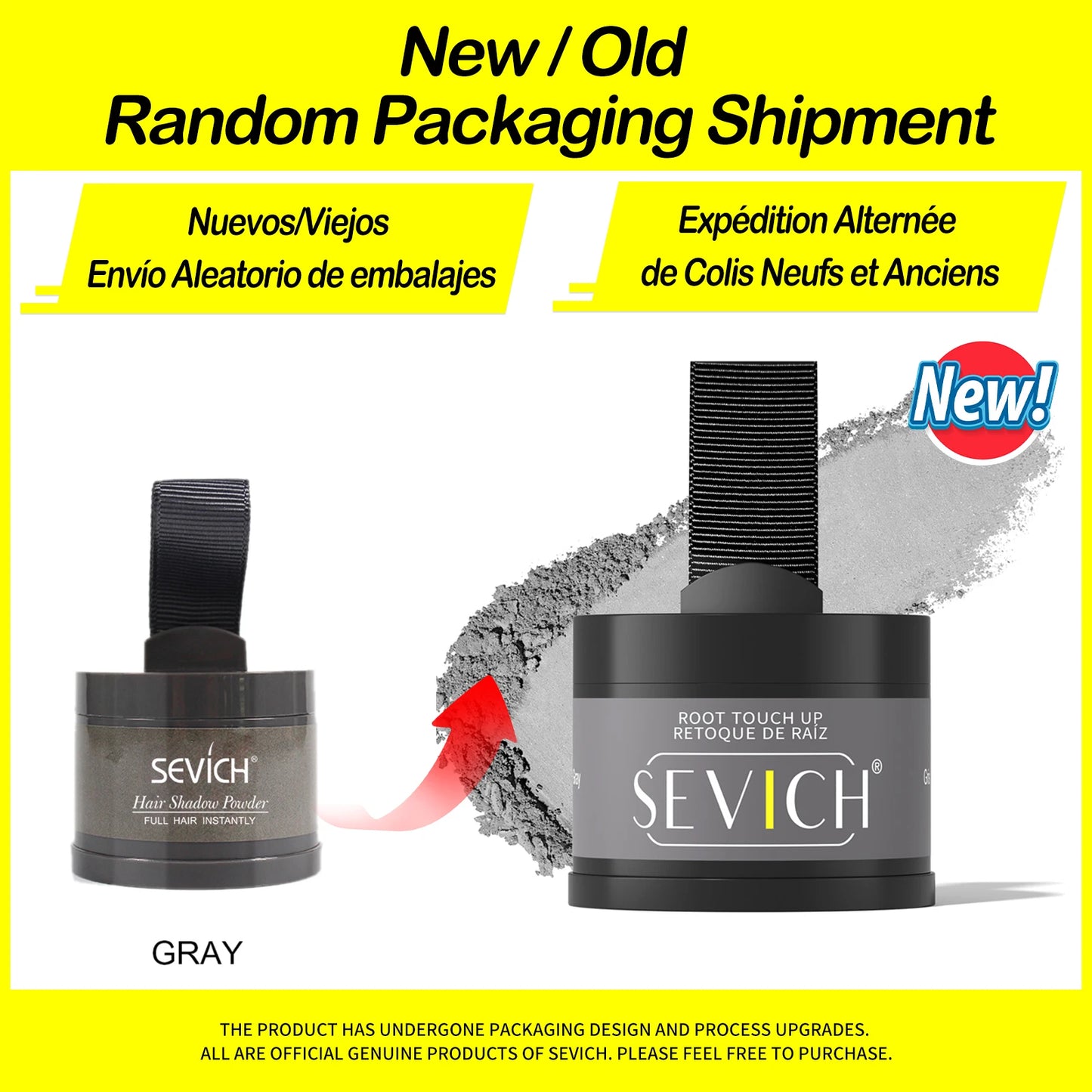 Sevich Hairline Powder – 4g Hair Concealer Shadow for Natural Hairline & Thinning Hair Coverage (Unisex)