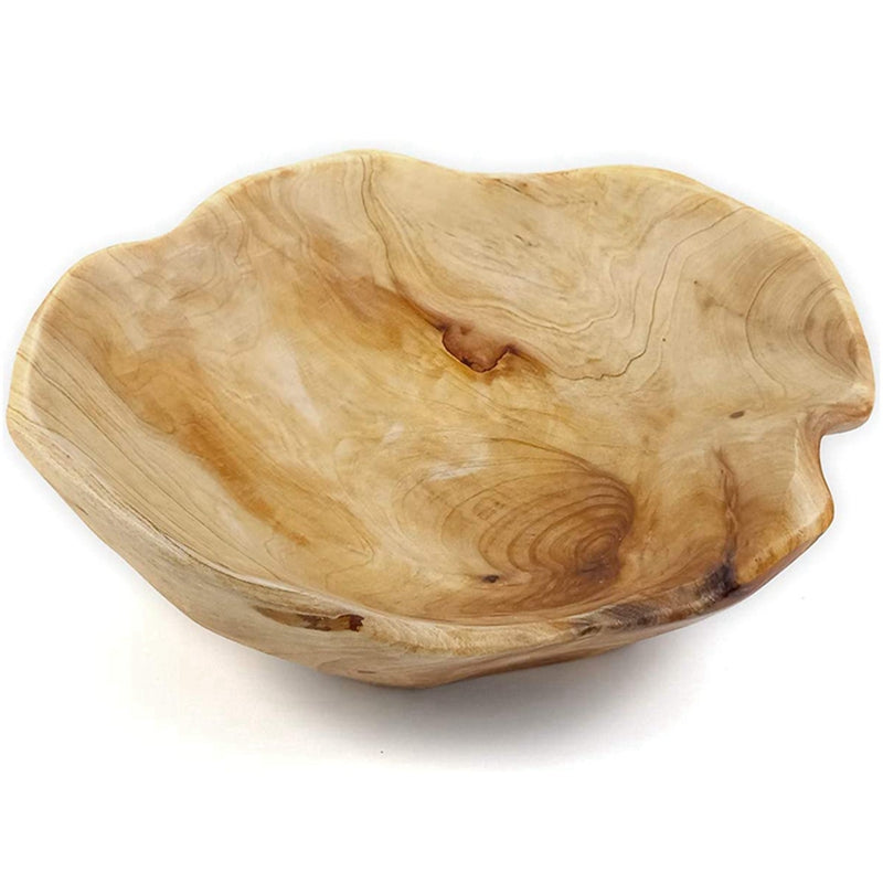 Natural Solid Wood Fruit Bowls - 2 Sizes
