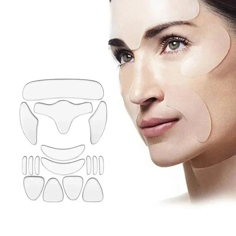 Reusable Anti Wrinkle Silicone Sticker 16 Pcs
