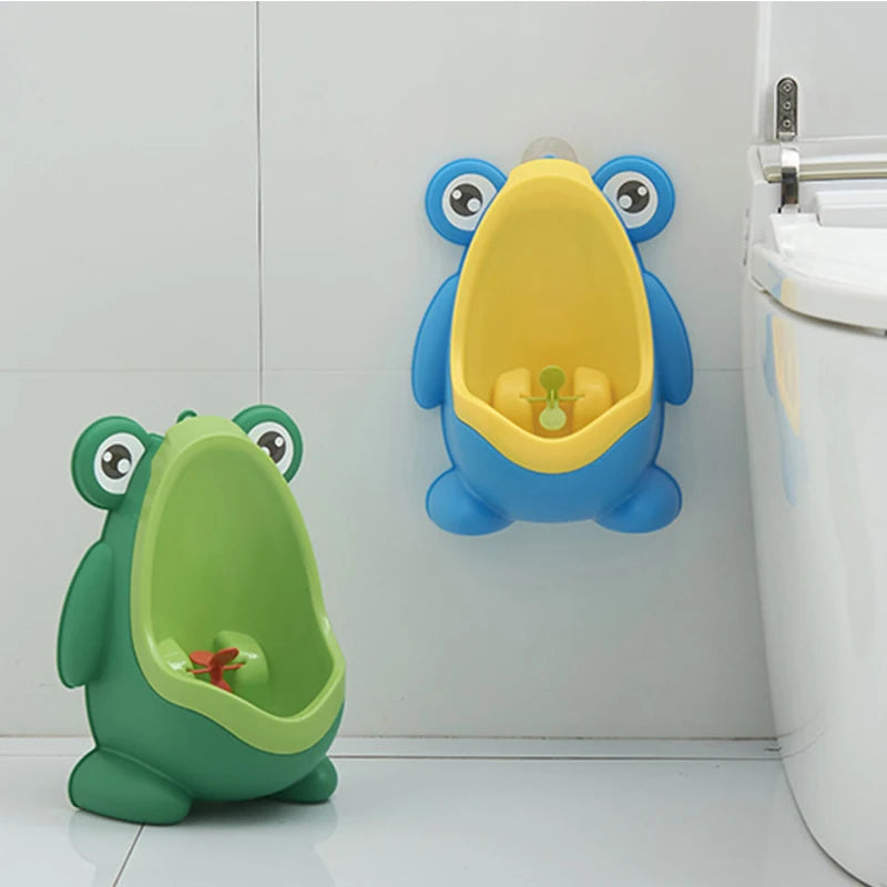 Cartoon Frog Baby Boy Urinal – Wall-Mounted Toilet Training Pot for Toddlers