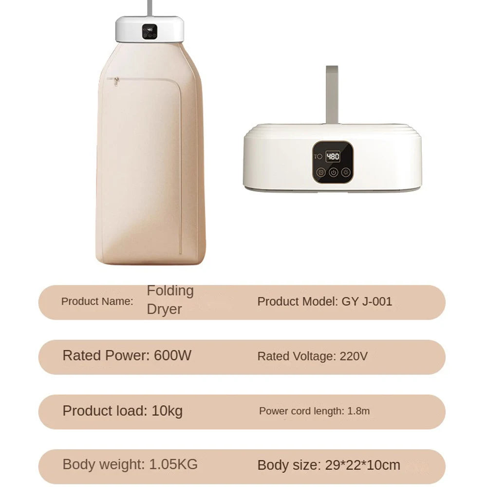 Remote Control Electric Clothes Dryer – Multifunctional Warm Air Drying Cabinet with Timer for Home Laundry