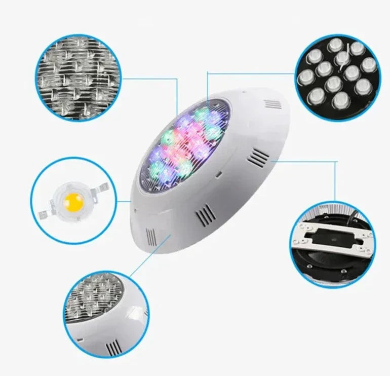 RGB LED Pool Light – Waterproof & Color Changing