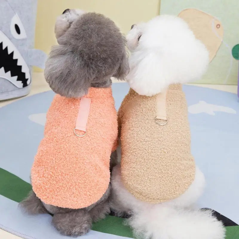 Winter Warm Dog Sweater – Soft Plush Coat for Small Dogs (Chihuahua, Teddy, Puppies)