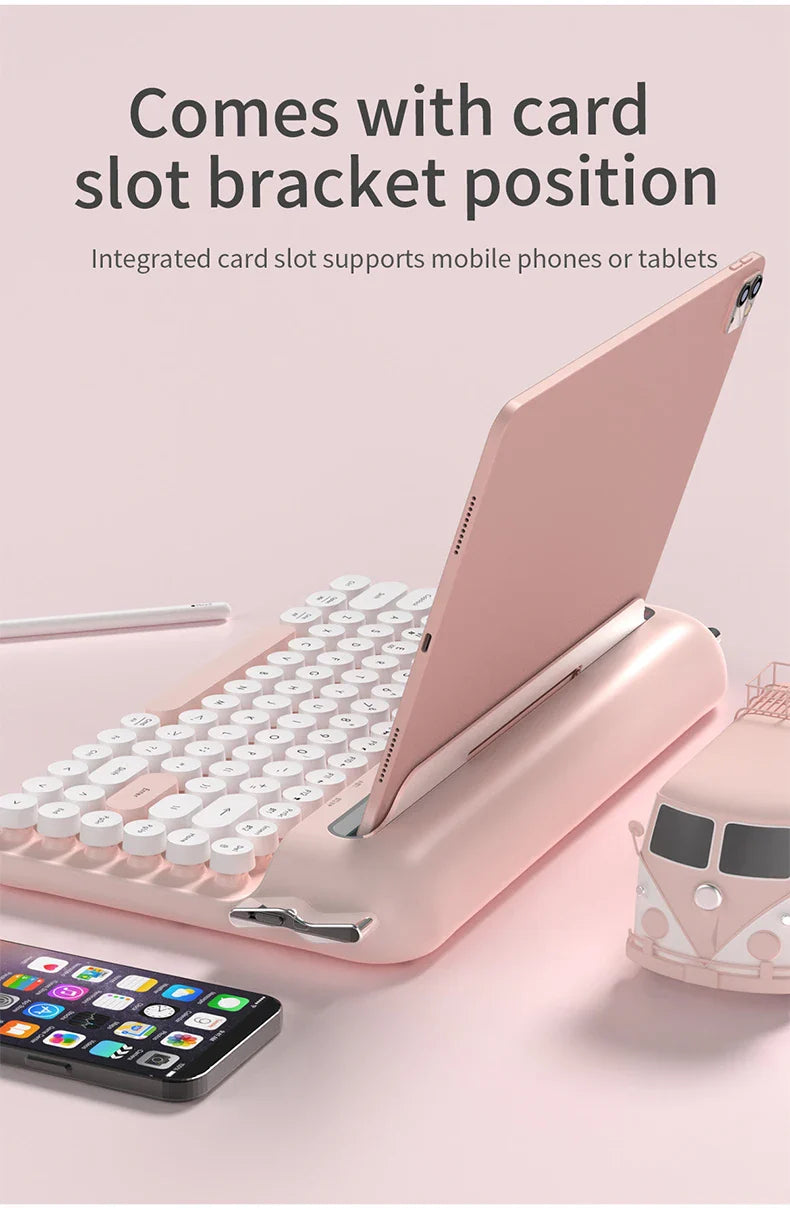 Retro Bluetooth Typewriter Keyboard