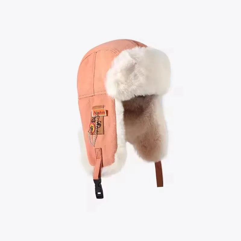 Winter Bomber Hat – Unisex Thick Fur Ushanka with Earflaps, Windproof Russian Ski Cap for Men & Women