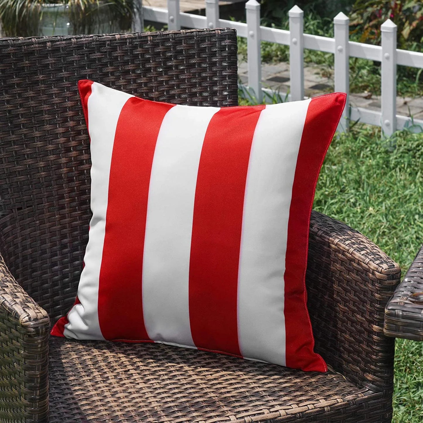 Outdoor Waterproof Decorative Striped Cushion Covers - Various Colours
