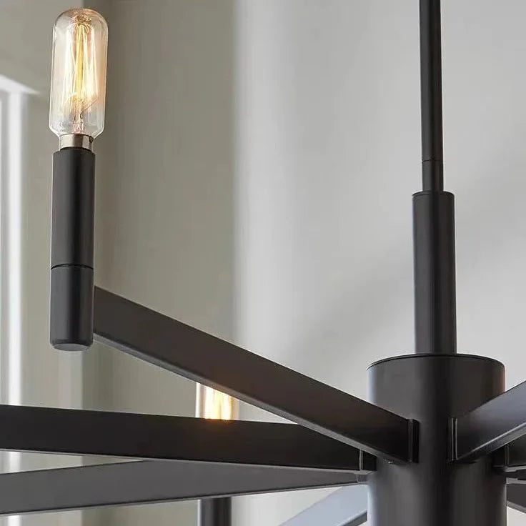 Modern Industrial 6 & 8-Light Pendant Chandelier - 2 Sizes