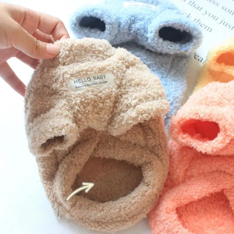 Winter Warm Dog Sweater – Soft Plush Coat for Small Dogs (Chihuahua, Teddy, Puppies)