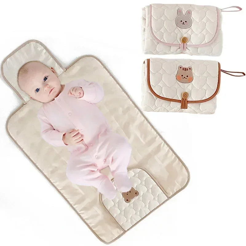 Portable Baby Changing Pad – Foldable Waterproof Travel Diaper Changing Station
