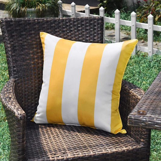 Outdoor Waterproof Decorative Striped Cushion Covers - Various Colours