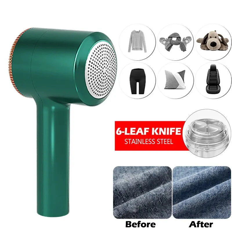 USB Rechargeable Lint Remover – Electric Clothes & Sweater Shaver for Fuzz Removal
