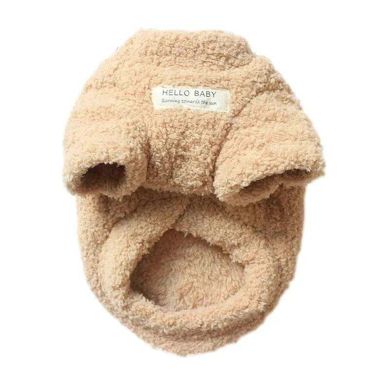 Winter Warm Dog Sweater – Soft Plush Coat for Small Dogs (Chihuahua, Teddy, Puppies)