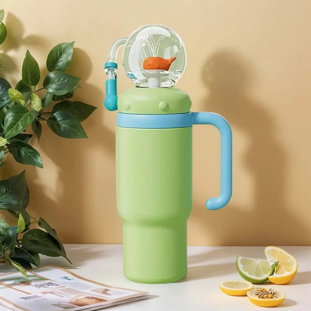 Whale Fountain Water Bottle
