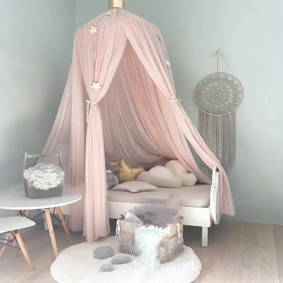 Baby Bed Canopy Mosquito Net – Hanging Crib Tulle Curtains for Nursery & Children’s Room Decor