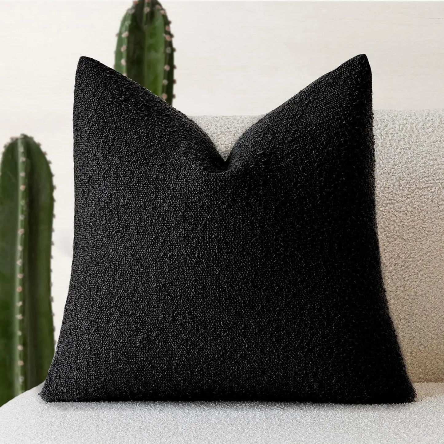 Stylish Textured Bouclé Cushion Covers - 12 Colours