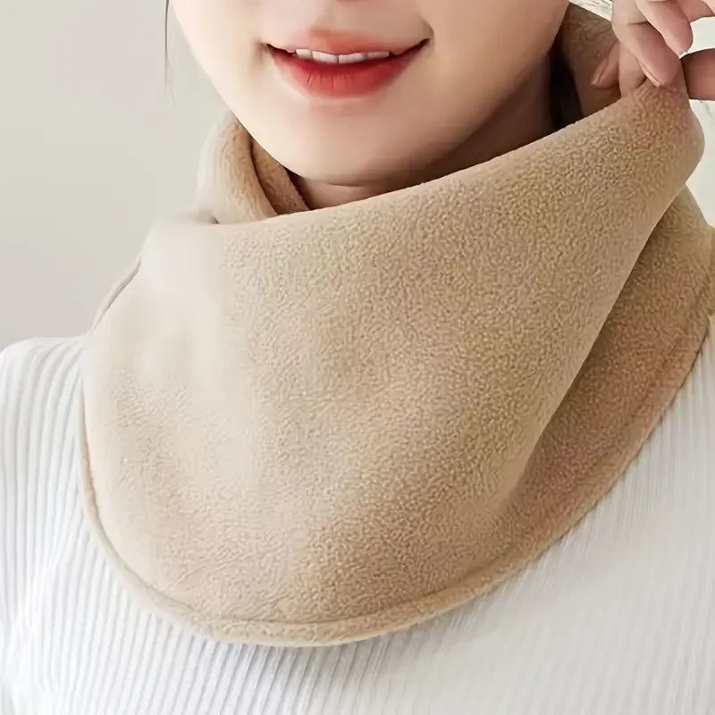 Classic Velvet Neck Warmer – Thick Thermal Fleece Scarf for Winter Cycling, Skiing & Cold Weather Protection