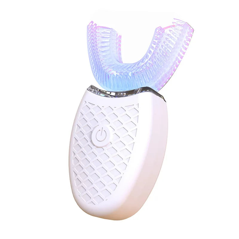 U-Shaped Electric Toothbrush – 360° Automatic Sonic Toothbrush with USB Rechargeable Silicone Head
