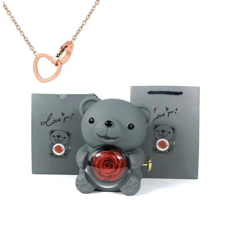 Teddy Bear Rose Gift Set