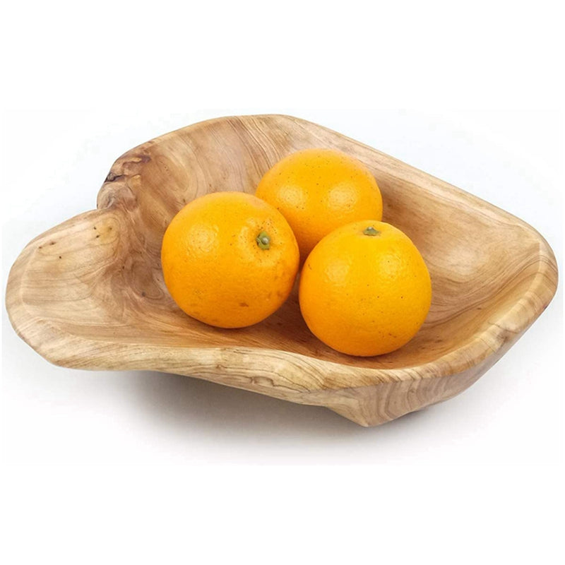 Natural Solid Wood Fruit Bowls - 2 Sizes