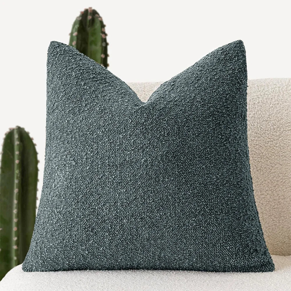 Stylish Textured Bouclé Cushion Covers - 12 Colours
