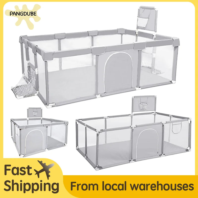 PANGDUBE Baby Playpen – Indoor Safety Fence & Ball Pit Playground for Kids 6 Months to 6 Years