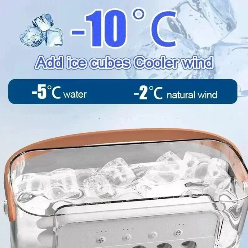3-in-1 Portable Air Cooler – Mini Air Conditioner Fan with Humidifier & LED Night Light